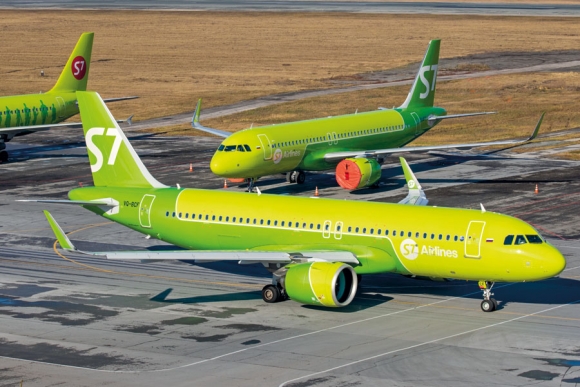 Первым российским эксплуатантом ремоторизованных самолетов Airbus A320neo летом 2017 г. стала авиакомпания &laquo;Сибирь&raquo; (S7 Airlines). К началу этого года она имела уже четыре таких лайнера. Фото: Андрей Чурсин
