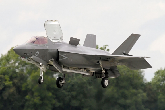 Третий F-35B (BK-3), заказанный Великобританией, на авиашоу в Фэйрфорде. Фото: Мирослав Дьюроши